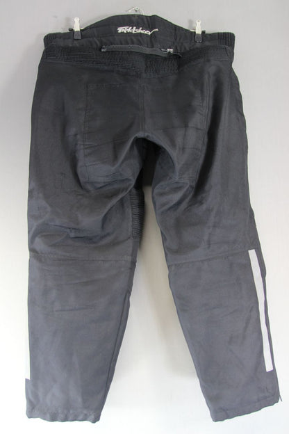 FIELDSHEER BLACK TEXTILE BIKER TROUSERS WITH CE KNEE ARMOUR WAIST 40-42"/LEG 31"