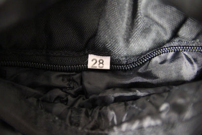 BLACK CORDURA TEXTILE BIKER TROUSERS+PROTECTORS/THERMAL LINING WAIST 28"/LEG 33"