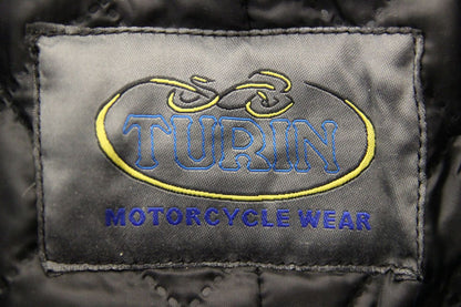 TURIN BLACK TEXTILE BIKER TROUSERS WITH QUILTED THERMAL LINING WAIST 38"/LEG 30"