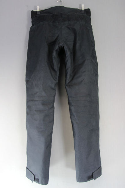 WATERPROOF BLACK BIKER TROUSERS + CE ARMOUR & THERMAL LINING: WAIST 32"/LEG 34"