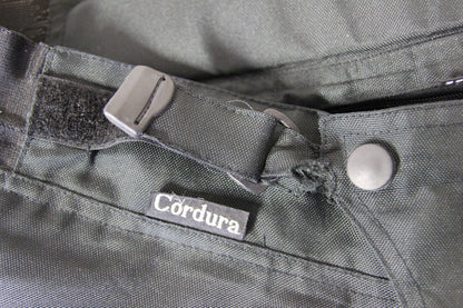 GOZO WATERPROOF BLACK CORDURA BIKER TROUSERS + THERMAL LINING: WAIST 36"/LEG 32"