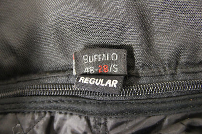 BUFFALO BLACK TEXTILE BIKER TROUSERS + CE ARMOUR/THERMAL LINING WAIST 32/LEG 30"