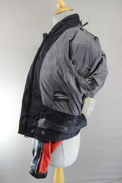 HEIN GERICKE STREETLINE LEATHER BIKER JACKET WITH REMOVABLE CE ARMOUR SIZE 14