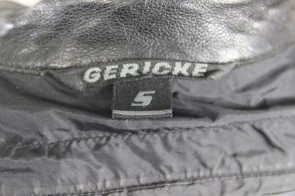 HEIN GERICKE PSX-II BLACK, SILVER & WHITE LEATHER BIKER JACKET + CE ARMOUR 36"/S