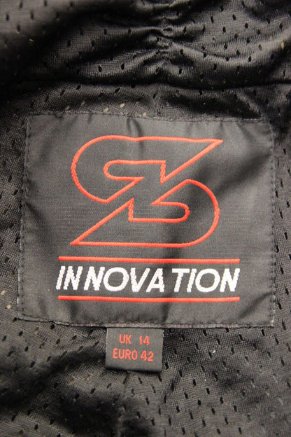 SWIFT INNOVATION LEATHER BIKER TROUSERS + KNEE ARMOUR SIZE 14: WAIST 30"/LEG 31"