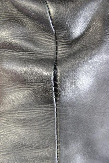 CLASSIC SPORTEX A5 BLACK LEATHER BIKER JACKET: SIZE 12/34 INCH CHEST