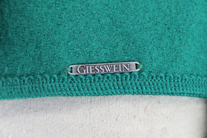 GIESSWEIN LADIES VINTAGE PURE WOOL GREEN & BLUE JACKET/TOP SIZE 12/34 INCH CHEST