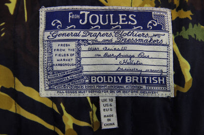 JOULES NAVY & KHAKI LADIES PURE WOOL COUNTRY SPORTS TWEED FIELDCOAT: SIZE 10