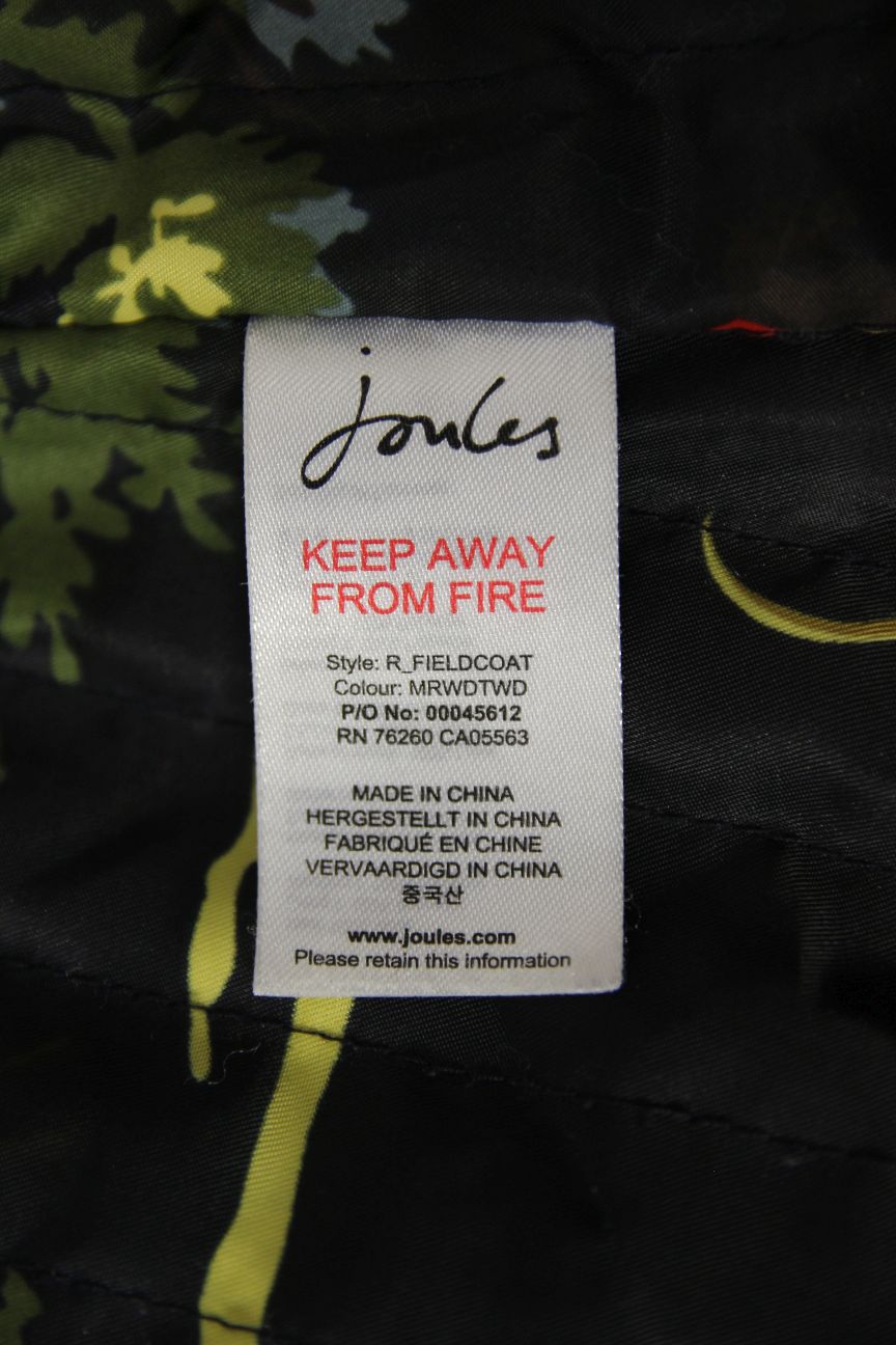 JOULES NAVY & KHAKI LADIES PURE WOOL COUNTRY SPORTS TWEED FIELDCOAT: SIZE 10