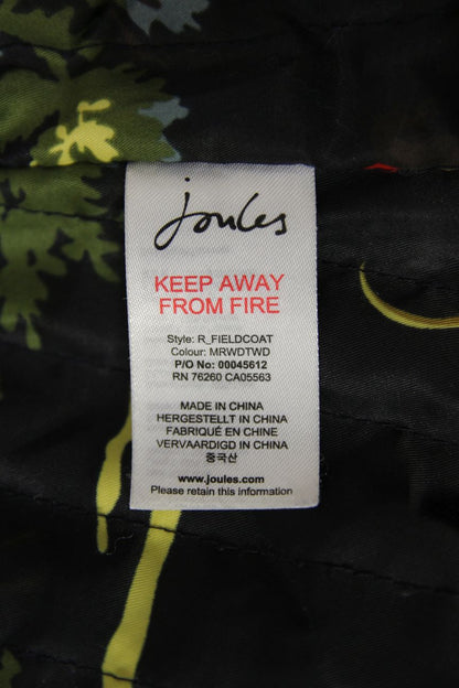 JOULES NAVY & KHAKI LADIES PURE WOOL COUNTRY SPORTS TWEED FIELDCOAT: SIZE 10