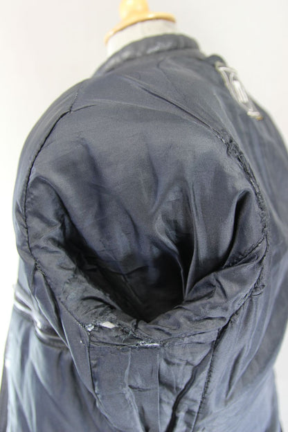 JT'S THINSULATE 3M 'THERMAL INSULATION' LINED BLACK LEATHER BIKER JACKET 40-42IN