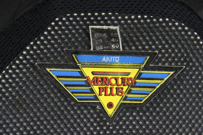 AKITO MERCURY PLUS CLASSIC BLACK LEATHER BIKER JACKET WITH BACK PROTECTOR 38-40"
