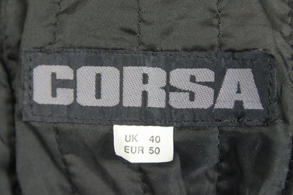CORSA CLASSIC BLACK LEATHER BIKER JACKET 36-38 INCH CHEST