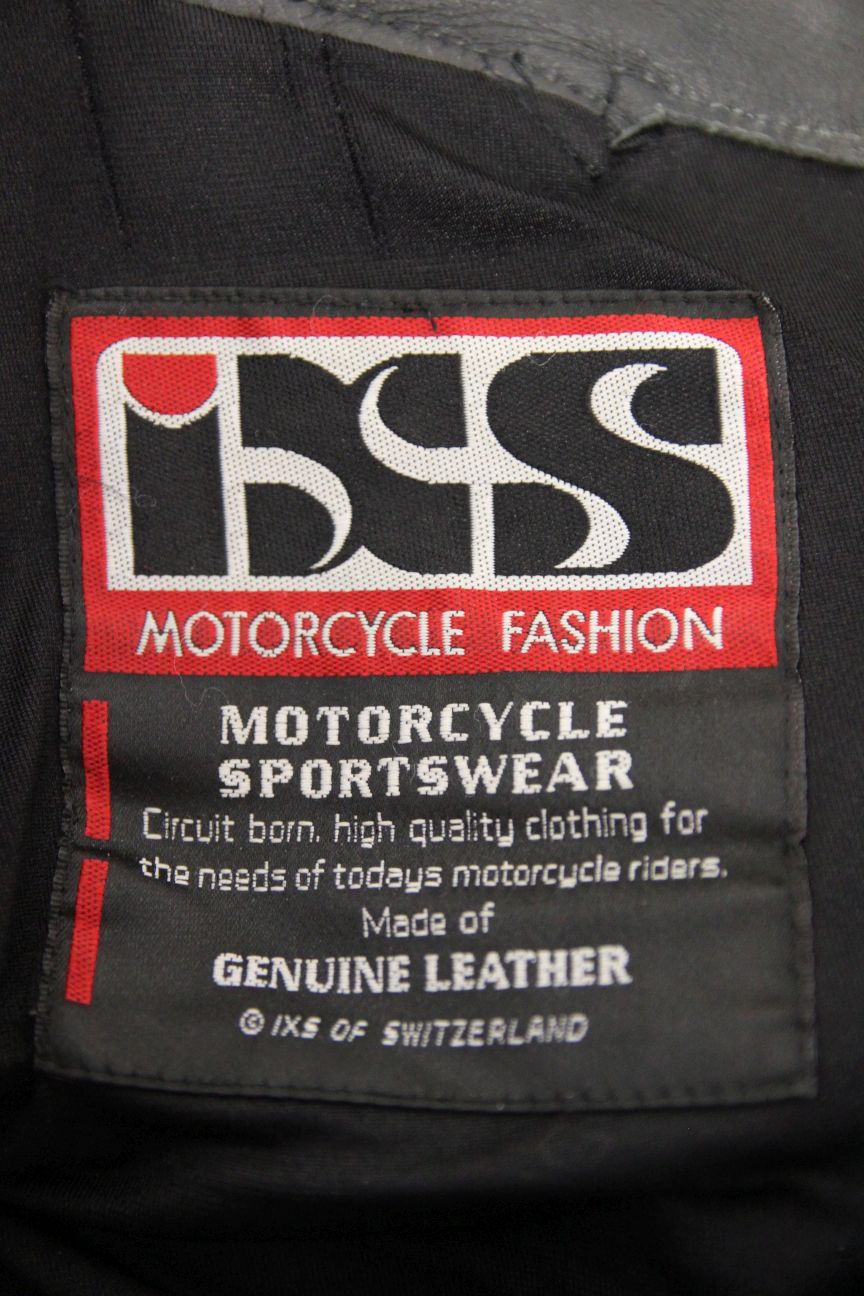 IXS BLACK LEATHER BIKER TROUSERS WITH CE ARMOUR SIZE 12 WAIST 28"/INSIDE LEG 30"