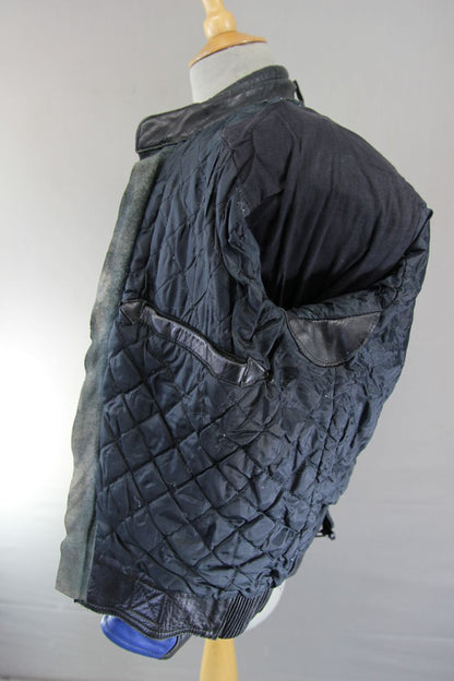 AKITO APOLLO PLUS LEATHER BIKER JACKET + BACK, SHOULDER & ELBOW PROTECTORS 38 IN