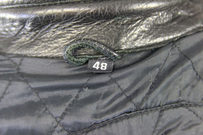 CLASSIC BLACK LEATHER BIKER JACKET 38-40 INCH