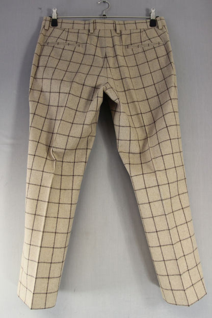 SWEAR & MASON BRAND NEW WITH TAG BEIGE CHECK SUIT: CHEST 38 INCH/WAIST 34 INCH