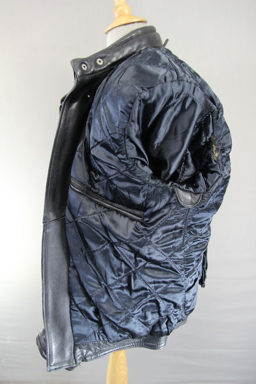 AKITO MERCURY PLUS CLASSIC BLACK LEATHER BIKER JACKET 40-42 INCHES