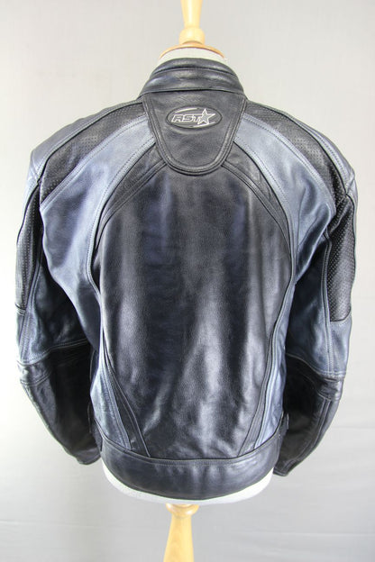 RST COWHIDE LEATHER BIKER JACKET WITH REMOVABLE CE ARMOUR & THERMAL LINING 40 IN