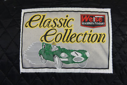 WEISE CLASSIC COLLECTION LADIES BLACK LEATHER BIKER JACKET: SIZE 12