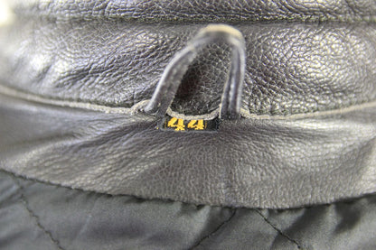 CLASSIC BLACK LEATHER BIKER JACKET 40-42 INCH CHEST