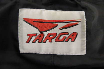 TARGA BLACK LEATHER BIKER TROUSERS WITH BELT WAIST 42 INCH/INSIDE LEG 34 INCH