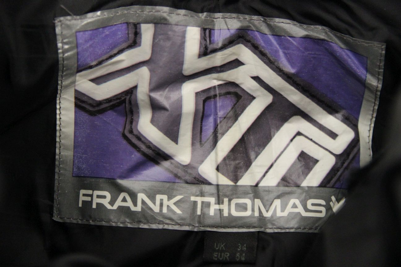 FRANK THOMAS XTI LEATHER BIKER TROUSERS + CE ARMOUR WAIST 34 IN/INSIDE LEG 30 IN