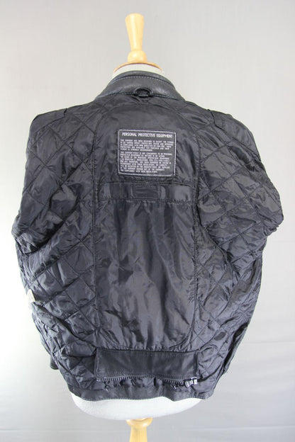 BIKO CLASSIC BLACK LEATHER BIKER JACKET: SIZE 14 36-38 INCH CHEST