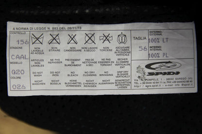 CLASSIC SPIDI BLACK LEATHER BIKER TROUSERS: WAIST 36 INCHES/INSIDE LEG 33 INCHES