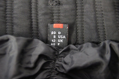 HEIN GERICKE LEATHER BIKER TROUSERS + HIP & KNEE ARMOUR SIZE 12 WAIST 30/LEG 32"