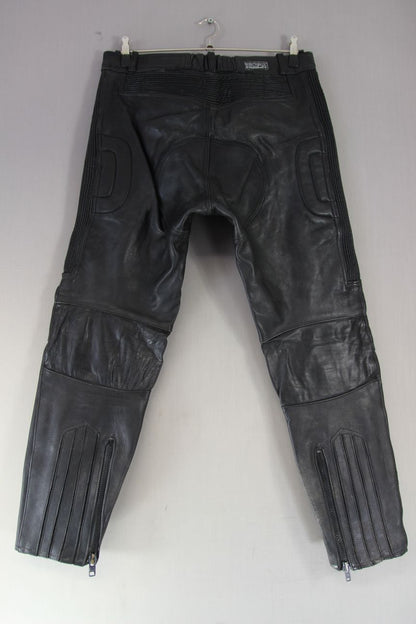 BIKERS PARADISE COWHIDE 'WARRIOR JEAN' CE BIKER TROUSERS WAIST 34/INSIDE LEG 30"
