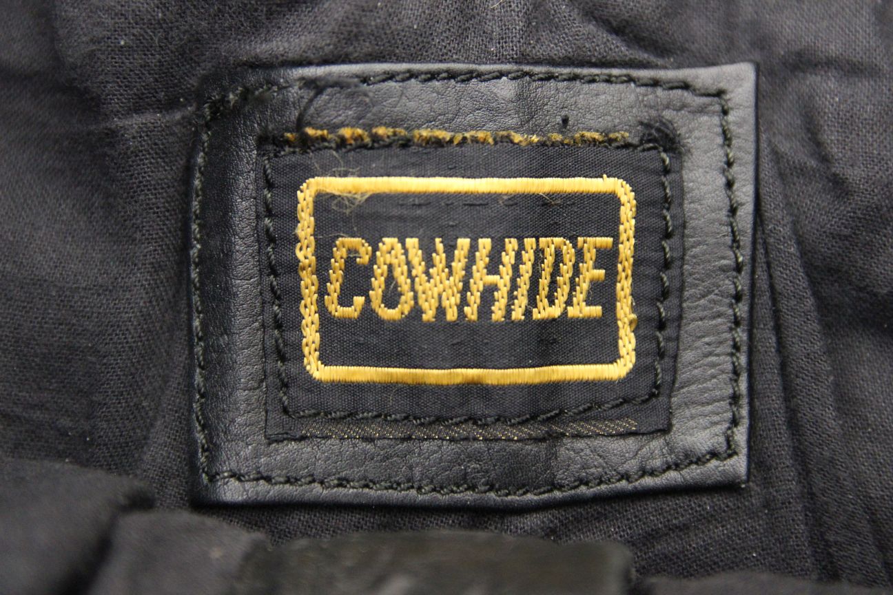 BIKERS PARADISE COWHIDE 'WARRIOR JEAN' CE BIKER TROUSERS WAIST 34/INSIDE LEG 30"