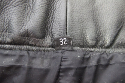 BIKO CLASSIC BLACK LEATHER BIKER TROUSERS WAIST 32 INCHES/INSIDE LEG 30.5 INCHES