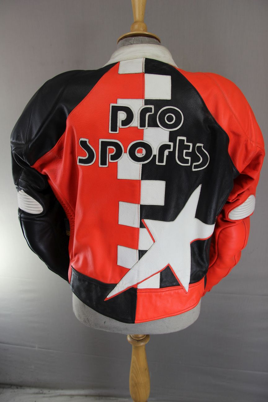 HEIN GERICKE PRO SPORTS LEATHER BIKER JACKET WITH HIPROTEC CE ARMOUR 42-44 INCH