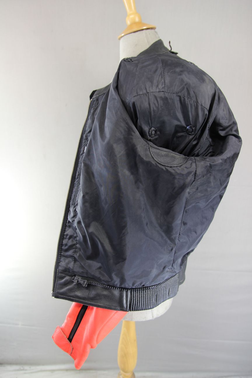 HEIN GERICKE PRO SPORTS LEATHER BIKER JACKET WITH HIPROTEC CE ARMOUR 42-44 INCH