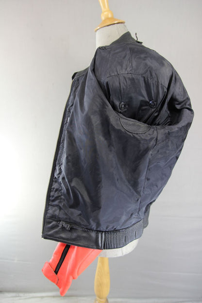 HEIN GERICKE PRO SPORTS LEATHER BIKER JACKET WITH HIPROTEC CE ARMOUR 42-44 INCH