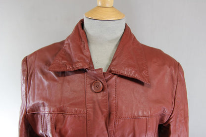 VINTAGE 70S BROWN SUEDE & LEATHERCRAFT LTD CLASSIC FULL LENGTH TRENCHCOAT 36-38"