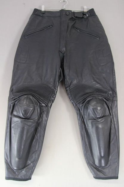 DAINESE LADIES LEATHER BIKER TROUSERS WITH KNEE/SHIN CE ARMOUR WAIST 30"/LEG 25"