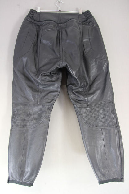 DAINESE LADIES LEATHER BIKER TROUSERS WITH KNEE/SHIN CE ARMOUR WAIST 30"/LEG 25"