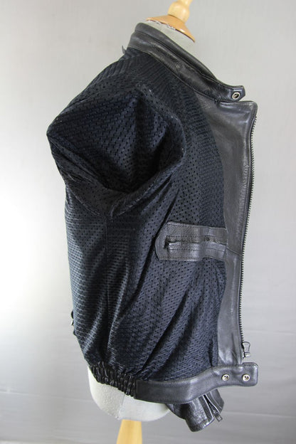 CLASSIC SWIFT LEATHERS BLACK BIKER JACKET 38 INCH