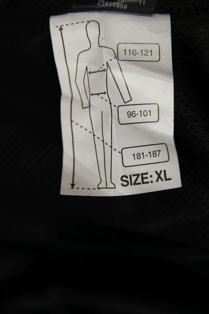 CRANE BLACK LEATHER BIKER JACKET WITH THERMAL LINING 46-48 INCHES/XL